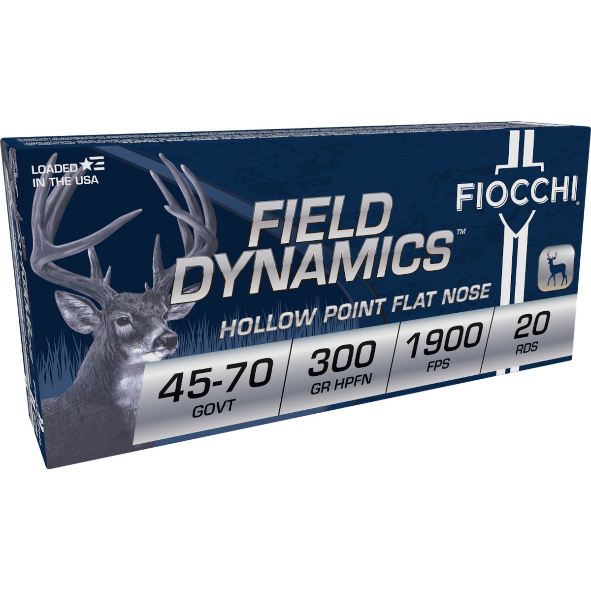cchi Field Dynamics 45-70 Gov 300 gr Hollow Point Flat Nose Ammo